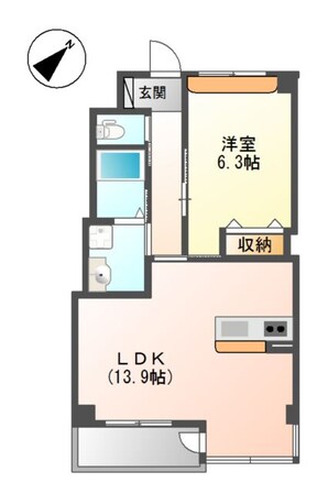 山陽網干駅 徒歩6分 5階の物件間取画像